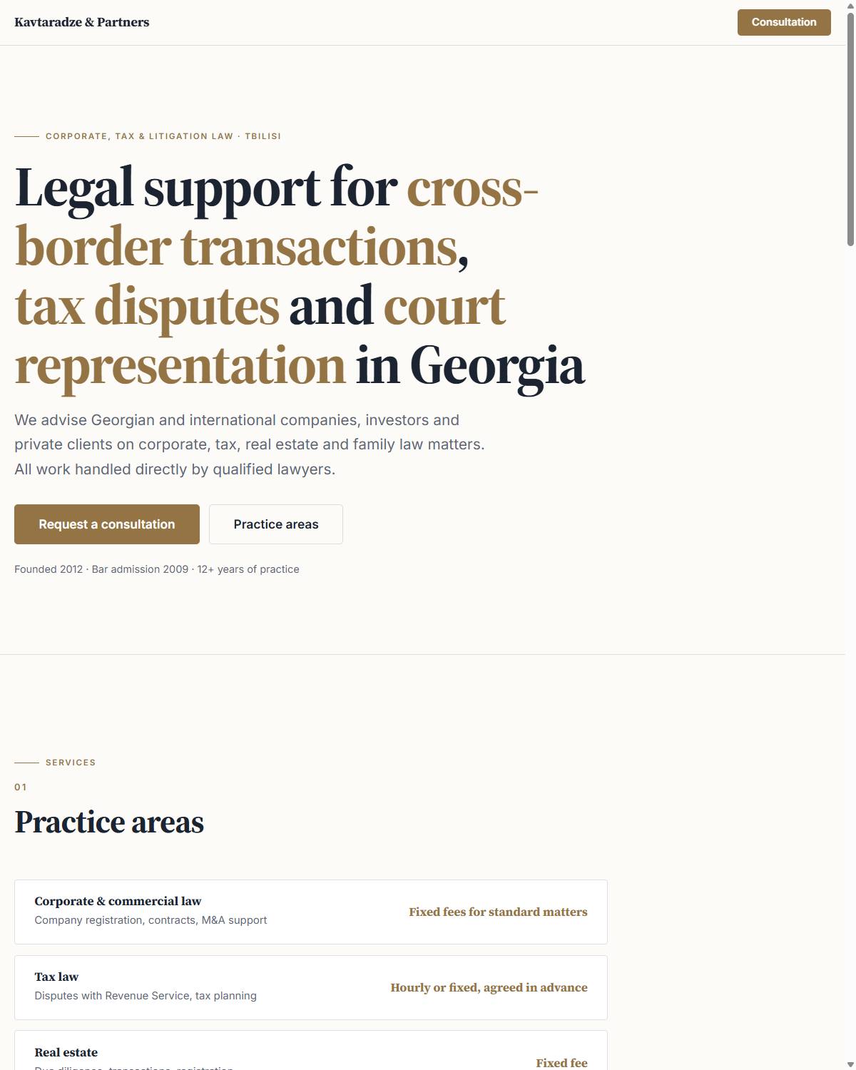 Kavtaradze & Partners — იურიდიული ფირმა